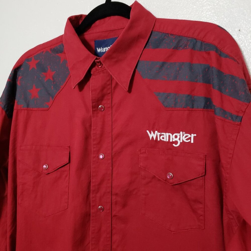 Wrangler Snap Button Down Long Sleeve - image 4